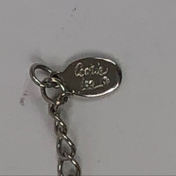 Cookie Lee Faceted Silver & Clear Short Necklace - Picture 4 of 6